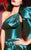MNM Couture - 2436 Structured Asymmetrical Bow Ornate Ballgown In Blue and Green