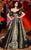 MNM Couture - 2439 Puff Sleeve Off-Shoulder Ballgown In Green