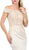 Dancing Queen - 2440 Adorned Illusion Off Shoulder Prom Gown in Neutral