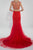 Alyce Paris - Ornate Bateau Illusion Tulle Long Evening Gown with Flourish Beadwork and Chapel Train 2446