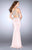 La Femme Gigi - 24487 V-Neck Beaded Two-Piece Jersey Prom Dress