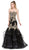 Dancing Queen - 2449 Strapless Sweetheart Neckline Trumpet Gown In Black