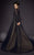 MNM COUTURE - 2449 Embellished Lace Long Sleeve Ballgown In Black