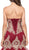 Dancing Queen - 2449 Strapless Sweetheart Neckline Trumpet Gown In Red