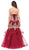 Dancing Queen - 2449 Strapless Sweetheart Neckline Trumpet Gown In Red
