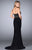 GiGi - Chic Strapless Straight Neck Jersey Gown 24573 In Black