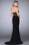 GiGi - Chic Strapless Straight Neck Jersey Gown 24573 In Black