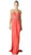 Crisscrossed Strapless Applique Ornate Long Gown