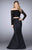 GiGi - Captivating Off The Shoulder Two-Piece Laced Mermaid Dress 246848 In Black