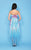 Lara Dresses - 21545 Strapless Printed High Low Dress In Blue and Purple