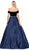 Dancing Queen - 2478 Embellished Off-Shoulder Homecoming Ballgown