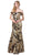 Dancing Queen - 2481 Sequined Off-Shoulder Trumpet Gown In Black