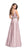 La Femme - 24821 Sleeveless Plunging Sweetheart Satin A-Line Gown in Pink