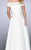 Off-Shoulder Jacquard A-Line Evening Dress 24859 in White