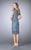 La Femme 24861 Lace Bateau Fitted Cocktail Dress -1 pc Platinum in size 6 Available