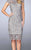 La Femme 24861 Lace Bateau Fitted Cocktail Dress -1 pc Platinum in size 6 Available