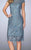 La Femme - 24861 Captivating Lace Cocktail Dress In Blue