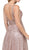 Dancing Queen - 2488 V Neckline Sleeveless Illusion Panel A-Line Gown