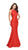 La Femme - 24903 Sleeveless Jewel Back Lace Mermaid Gown in Red