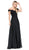Dancing Queen - 2492 Off Shoulder Lace Applique Evening Dress In Black