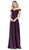Dancing Queen - 2492 Off Shoulder Lace Applique Evening Dress In Purple