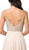 Dancing Queen - 2493 Jewel Beaded A-Line Chiffon Gown In Nude