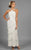 Daymor Couture - 703451 Beaded Straps Tiered Halter Evening Dress In White
