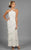 Daymor Couture - Halter Tiered Sheath Long Evening Dress 3451 in White