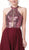 Dancing Queen - 2498 Sequined Halter A-Line Prom Gown In Red