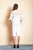 Saiid Kobeisy - Pre-Fall19-24 Bell Sleeve Brocade Sheath Dress In White