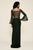 Tadashi Shoji - Off-Shoulder Circular Flounce Sequined Gown In Black and Neutral