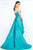 Ieena Duggal  - Bustier Gown Style 25009I in Green