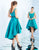 Ieena Duggal  - 25012I Sleeveless Scoop High Low Dress In Green