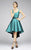 Ieena Duggal  - 25012I Sleeveless Scoop High Low Dress In Green