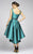 Ieena Duggal  - 25012I Sleeveless Scoop High Low Dress In Green