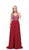 Dancing Queen - 2503 Beaded Sweetheart Sleeveless Prom Dress In Red