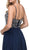 Dancing Queen - 2503 Beaded Sweetheart Sleeveless Prom Dress In Blue