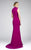 Ieena Duggal  - 25034I High Neck Dual Slit Sheath Gown in Pink