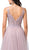 Dancing Queen - 2511 Embroidered Illusion Corset A-Line Gown In Purple