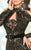 MNM COUTURE - 2514 Embellished High Neck Mermaid Gown In Black