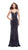 La Femme - 25174 Plunging Sweetheart Velvet Sheath Gown in Gray