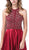 Dancing Queen - 2518 Embellished Halter A-line Gown In Red