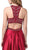 Dancing Queen - 2518 Embellished Halter A-line Gown In Red