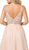 Dancing Queen - 2519 Sleeveless Embroidered Bodice Tulle Gown In Neutral