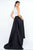 Ieena Duggal  - High Neck Gown Style 25215I in Black and White