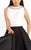 Ieena Duggal  - High Neck Gown Style 25215I in Black and White