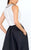 Ieena Duggal  - High Neck Gown Style 25215I in Black and White