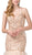 Dancing Queen - 2523 Bead-Adorned Plunging Sweetheart Trumpet Gown In Neutral