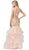 Dancing Queen - 2523 Bead-Adorned Plunging Sweetheart Trumpet Gown In Neutral