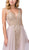 Dancing Queen - 2525 Gilt-Appliqued Illusion Overskirt Gown In Pink